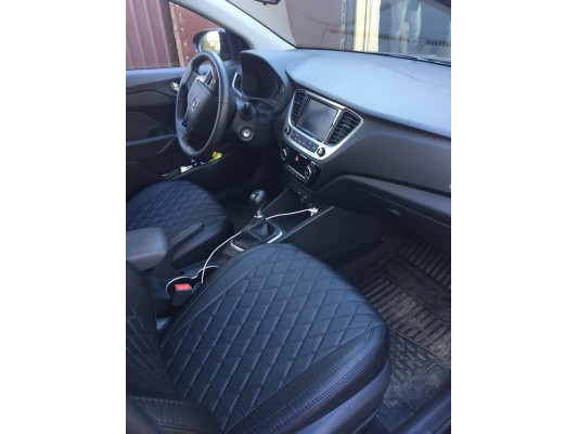 Авточехлы на Hyundai Solaris 2