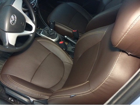 Каркасные авточехлы на Hyundai Solaris