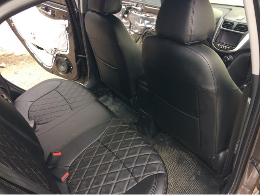 Каркасные авточехлы на Hyundai Solaris