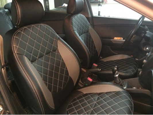 Каркасные авточехлы на KIA Rio 3