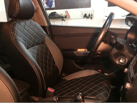 Каркасные авточехлы на KIA Rio 3