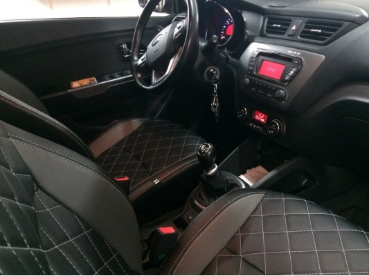 Каркасные авточехлы на KIA Rio 3